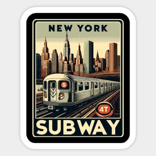 New York Subway Sticker